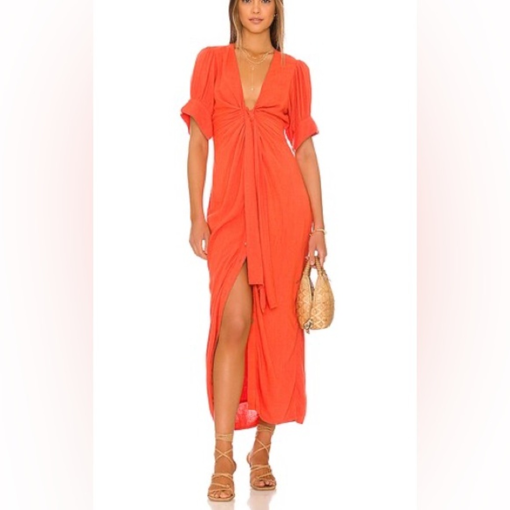 Free People Vintage Summer MIDI Dress Sz XS